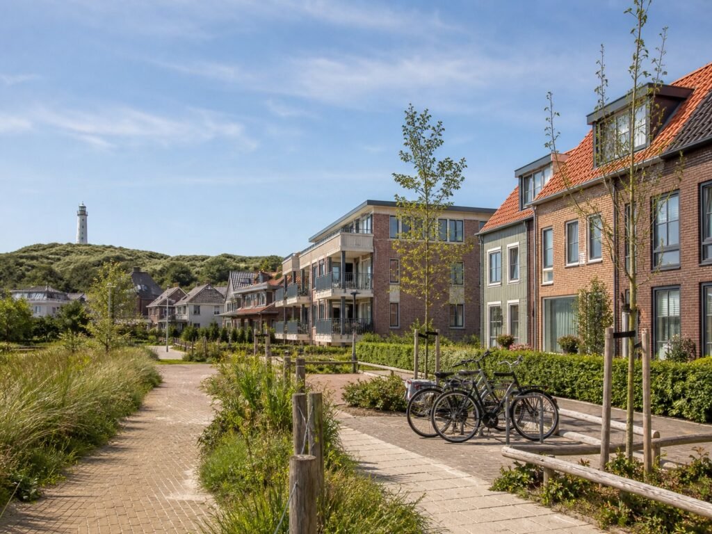 Gevarieerde betaalbare woningen in een groene kustplaats